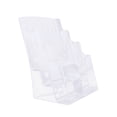 thumbnail image 3 of Soporte de acrílico para folletos, soporte para escritorio o pared, diseño trasero inclinado, soporte para carteles transparente 3 cuadrícula, 3 of 8