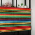 thumbnail image 6 of Mexico Colored Stripes Valances for Windows Farmhouse Kitchen Curtains Valances Rod Pocket Valance Curtains for Kitchen Windows Boho Bohemia Green Red Blue Window Valances for Bathroom 42"x12", 6 of 6