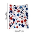 thumbnail image 3 of EGNMCR Throw Blanket Summer Nap Blanket Independence Day Throw Blanket Soft Lightweight Plushs Fleece For Air Conditioned Rooms Office Couch Travel Cozy Wrap Bedding Flannel Throw Blanket, 3 of 6