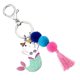 thumbnail image 4 of 1pc Metal Keychain Pendant Cartoon Mermaid Cat Pendant Lovely Key Ring Hanging, 4 of 4