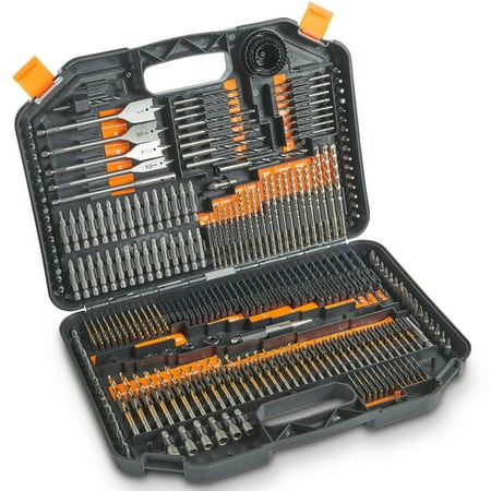 VonHaus 246-Piece Drill and Drive Bit Set with Titanium Coated HSS Bits and Storage Case for Drilling Metal, Masonry, Wood and