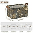 thumbnail image 7 of Yayeee Foldable Storage Basket for Shelves with Handles Waterproof Cloth Bins, Floral Lines, 7 of 7