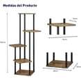 thumbnail image 2 of Soporte para Plantas Bluelander, Estante de 5 Niveles, Café/Negro, 2 of 5