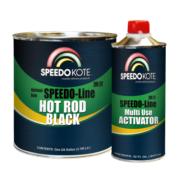 Speedokote SMR-207/211 Black Urethane Auto Body Paint, Satin, 1 gal