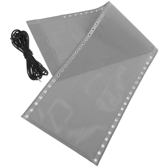 LOLIPPYY Gray Patio Chair Replacement Fabric Sling, Breathable Quick Dry Lounge Chair Cover with Reinforced Support Belts, 1 Set