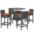 thumbnail image 2 of Summon 5 Piece Outdoor Patio Sunbrella Pub Set, Canvas Tuscan Size : 70"Lx70"Wx40"H, 2 of 2