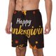 thumbnail image 1 of Fotbe Happy Thanksgiving 1 Traje de Baño para Hombre – Shorts de Natación de Secado Rápido con Forro y Bolsillos-XX-Large, 1 of 6