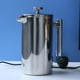 thumbnail image 4 of Cafetera de acero inoxidable con doble pared aislante y jarra para preparar café 1000ml, 4 of 9