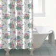 thumbnail image 4 of Pioneer Flower Floral Print Pattern Shower Curtain 84”x72", Bathroom Decorative Shower Curtain Set with 12 Hooks, Waterproof Washable, 4 of 6