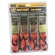 thumbnail image 3 of Paquete de 4 correas de amarre de trinquete resistentes de 15 pies para carga de automóvil y scooters naranja, 3 of 7