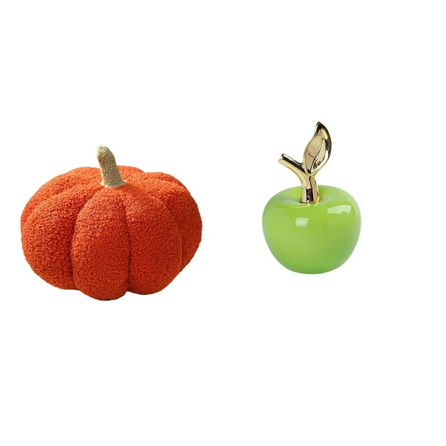 Almohadas de calabaza de Halloween,Almohadas de calabaza de Halloween Decoración del hogar Suave,Cojines de calabaza para Halloween,peluches,sofá,Estatua,Escultura de fruta artificial,estatua