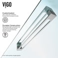 thumbnail image 5 of Vigo Erie 59 1/2 to 60 1/2 in. x 73.5 in. Framed Sliding Shower Door in Chrome with Clear Glass and Handle, 5 of 11