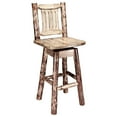 thumbnail image 3 of Glacier Country Collection Barstool w/ Back & Swivel, 3 of 5