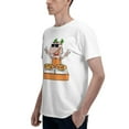 thumbnail image 5 of Little Caesars Men'S Basic Short Sleeve T-Shirt Fashionable White Medium, 5 of 8