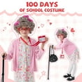 thumbnail image 2 of Lyacmy 100 Days Pink Old Lady Costume, 100th Grandma Granny Dress up, 2 of 6