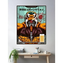 Evangelion - Eva 01 Poster Color Poster Poster Wall Art, Modern Wall Decor For Living Room Bedroom, 16x24 UNFRAMED