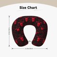 thumbnail image 5 of Xecao Red Skulls 2 Print Memory Foam Cervical Neck Pillow Versatile U-Shaped Pillows for Home,Office,Camping,Travelling,Soft Washable Cover, 5 of 8