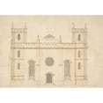 thumbnail image 3 of Henry Keene 14x11 Black Modern Framed Museum Art Print Titled - Facade of a Gothic Revival Church (1745-76), 3 of 5