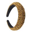 thumbnail image 2 of Qarigey Diademas con cuentas de cristal con purpurina, tocado de punto Flexible para el cabello, tocado para mujer, fiesta, colorido brillante Accesorio para el cabello amarillo oro Qarigey AP010971-25B, 2 of 5