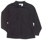 Women's Plus Flap Pocket Blouse