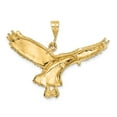 thumbnail image 4 of Real 14kt Yellow Gold Solid Polished Eagle Pendant; for Adults and Teens; for Women and Men, 4 of 4