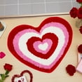 thumbnail image 4 of Pompotops Valentine's Day Heart Shaped Bath Mat Rug Floor Mat Non Slip Bathroom Floor Mat Entrance Decorative Mat for Bathroom Kitchen Living Room Home Decor, 4 of 4