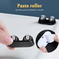thumbnail image 4 of 24 Pieces Self Adhesive Wheels Small Caster Wheels Mini Rolling Caster Paste Plastic Sticky Caster (White and Black), 4 of 5