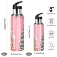thumbnail image 2 of Yayeee 20oz Insulated Water Bottle Double Wall Stainless Steel with Flip Straw Lid, Brown Gingerbread House, 2 of 7