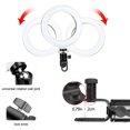 thumbnail image 4 of Advancent Anillo de luz para Selfie con soporte para trípode, lámpara de relleno circular, lámparas con Clip, maquillaje fotográfico en vivo, 3 modos Iluminación y accesorios Advancent HA063538-00B, 4 of 6
