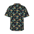 thumbnail image 3 of Picia Colorful Turtles Gentle Cotton Regular Fit Short Sleeve Casual Hawaiian Shirt for Men-Medium, 3 of 9