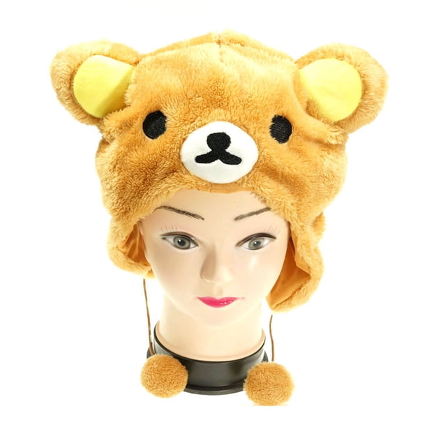 Gorra de felpa Rilakkuma Bear para cosplay, anime, adulto, unisex