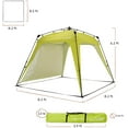 thumbnail image 4 of Lumaland Instant Outdoor Canopy Tent with 1 Sidewall, Green, 8x8x6 ft, 4 of 5