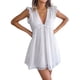 thumbnail image 3 of SAYOO Vestido de Mujer, Sin Mangas, Cuello en V, Patchwork, Adelgazante, Casual, Club, Fiesta, Vestido de Cintura Alta SAYOO Moda, 3 of 7