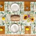 thumbnail image 4 of Smile Eucalyptus Leaves Spring Summer Table Runner and Placemats 13x72inch, 12x18inch, 4 of 15