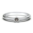 thumbnail image 1 of Classic Bezel Set Birthstone Ring - Smokey Quartz (June), 1 of 4
