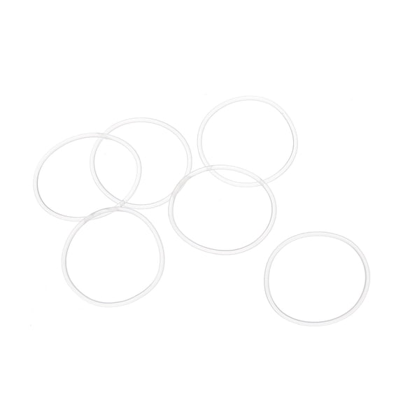 Uxcell 32mm OD x 1.5mm Width Silicone Sealing O-Rings for Faucets Piping Repair, White 50 Pack