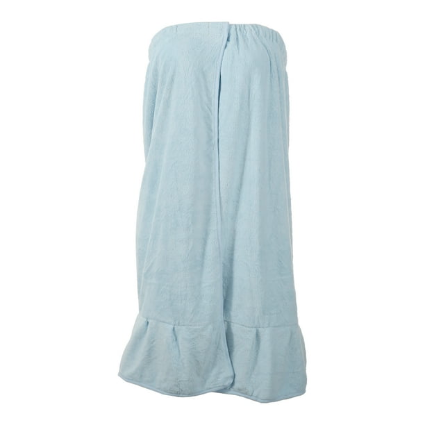 Toalla de baño para mujer Unique Bargains con cierre ajustable azul