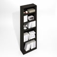 thumbnail image 5 of Furinno JAYA Simply Home Adjustable Shelf Bookcase, 5-Tier, Black Espresso, 5 of 6