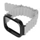 thumbnail image 4 of Correa de reloj de repuesto 2 en 1 para Redmi Watch 3 Pulsera de reloj inteligente ajustable de silicona con estuche protector gris, 4 of 10