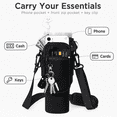 thumbnail image 2 of Lomyolo Water Bottle Carrier Bag for 40oz Tumbler - Neoprene Gym Bottle Holder Pouch with Adjustable Strap, Phone Pocket, Water Bottle Pouch Sleeve Accessories for Fitness, Hiking,Sports,Outdoors, 2 of 7