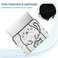 thumbnail image 2 of FORMRS 13"-13.3" Laptop Sleeve Protective Case Soft Carrying Quilted Computer Bag Cover, White Chubby Cat, 2 of 7