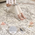 thumbnail image 3 of UERMEI 9'x12' Area Rugs for Living Room, Washable Vintage Large Area Rugs for Bedroom Dining Room Office, Retro Soft Low Pile Floral Rug Home Decor Carpet, Camel, 3 of 10
