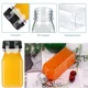 thumbnail image 5 of 5 botellas de plástico transparente vacías de 60 a 500 ml con tapas y embudo plegable, recipientes reutilizables para hacer batidos y jugos caseros, 5 of 5