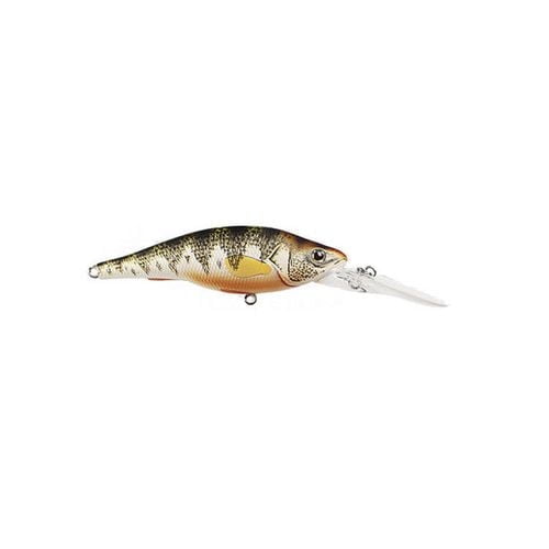 LiveTarget Yellow Perch Medium Dive Crankbait & Jerkbait 3-5/8" - Natural/Matte, Hard Baits