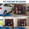 thumbnail image 7 of Golf Bag Organizer and Storage Rack, 2 Bag Capacity Wooden Golf Club Rack for Garage, Basement, Practice Room, Home, Great Gift for Golfers,Husband, Dad, 7 of 7