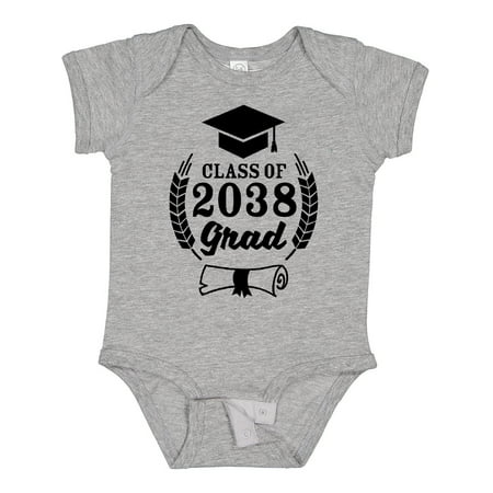 

Inktastic Class of 2038 Grad with Diploma and Graduation Cap Gift Baby Boy or Baby Girl Bodysuit