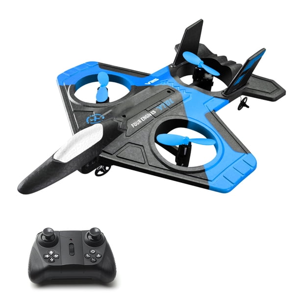 Dispositivo inteligente de control remoto, Avión RC con cámara 480P 2,4 GHz RC avión deslizamiento a Tomshoo azul