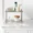 Brushed Nickel, variant on 2 Tier Space Saving Vanity Organizer Rust Resistant Steel Construction Countertop Cabinet Storage for Bathroom Canisters Bottles Washcloths with Top Handles