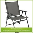thumbnail image 6 of Mainstays Albany Lane 6-Piece Steel Outdoor Patio Dining Set with Umbrella, Gray, 6 of 13