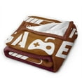 thumbnail image 3 of XMXY Fleece Throw Blanket for Couch, Game Slogan Design Lightweight Plush Fuzzy Cozy Soft Bed Blankets and Throws for Sofa, 40"x30" inches, 3 of 8